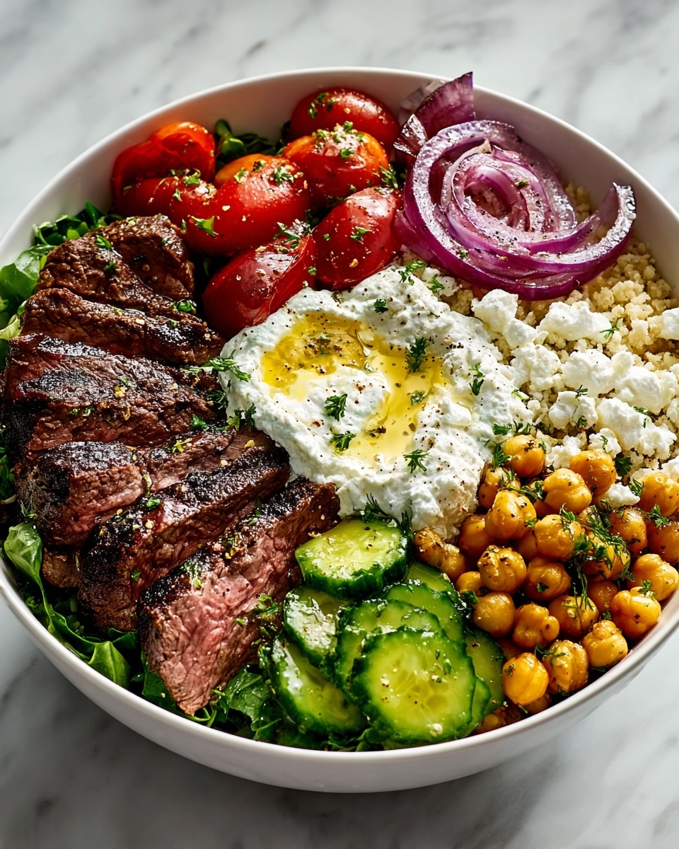 Mediterranean Steak Bowl Recipe - Recipe Image