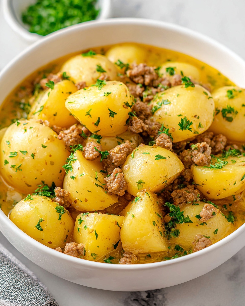 Creamy Potato & Sausage Soup Recipe - Recipe Image