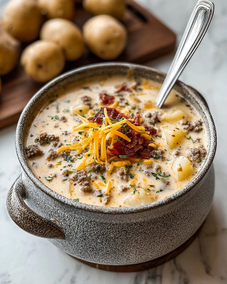 Easy Cheeseburger Soup: The Ultimate Comfort Food Recipe - Recipe Image