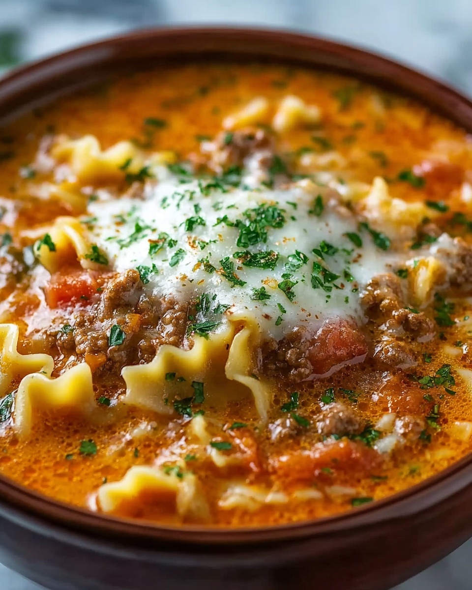 Slow Cooker Lasagna Soup Recipe - Recipe Image