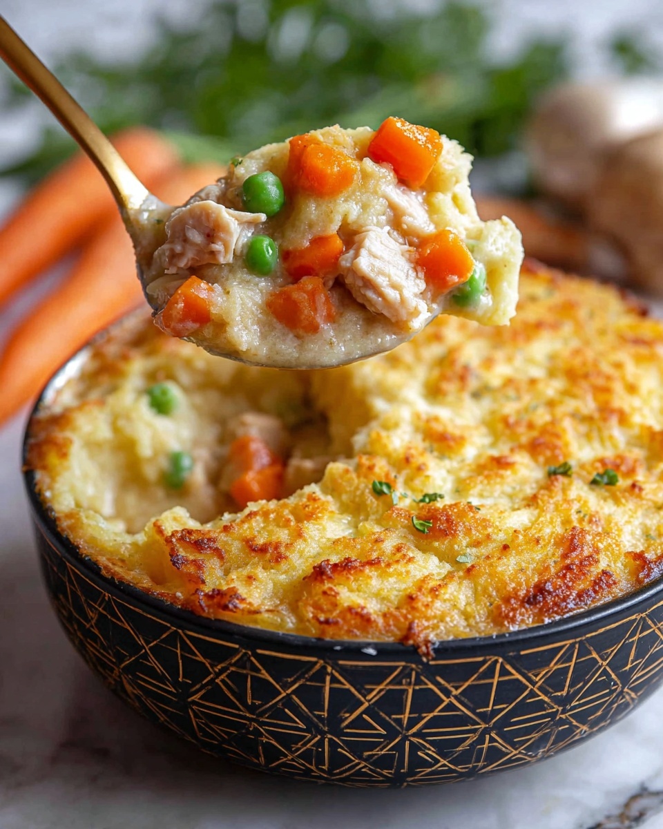 Sweet Potato Chicken Pot Pie Casserole Recipe - Recipe Image