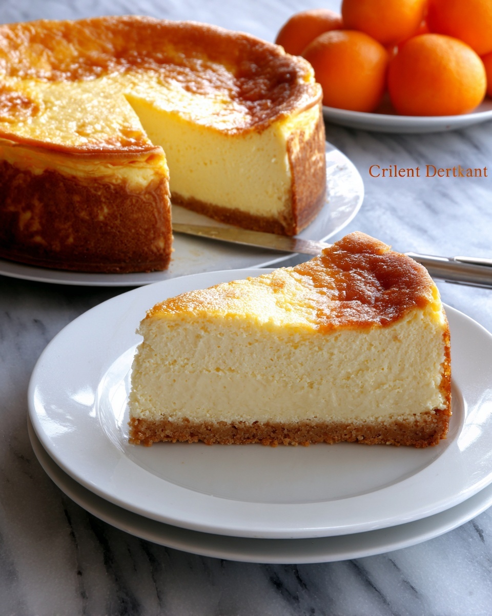 Orange or Clementine Ricotta Cheesecake Recipe - Recipe Image