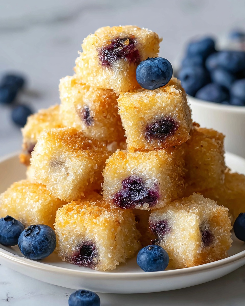 Baked Blueberry Fritter Bites Recipe - Recipe Image