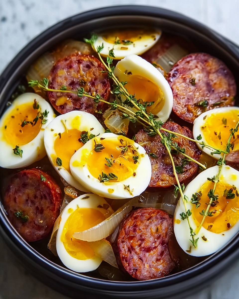 Pickled Eggs and Sausage Recipe - Recipe Image