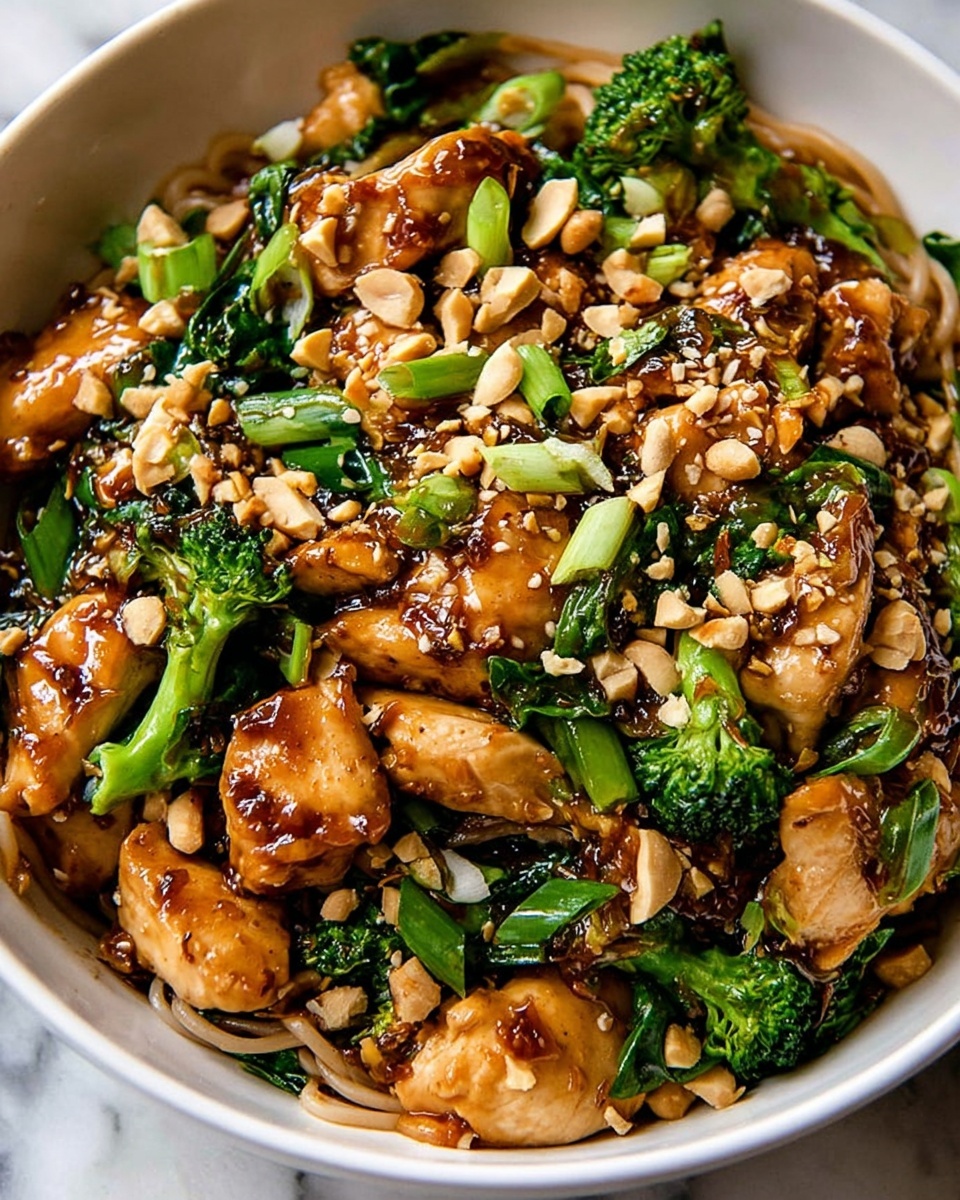 Thai Chicken Rice Noodle Stir Fry Recipe - Recipe Image