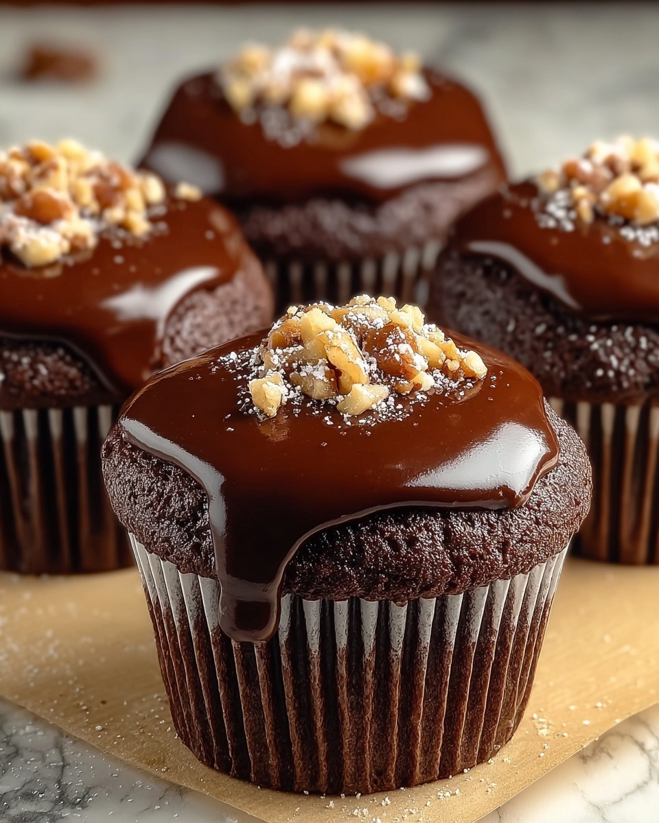 Sticky Toffee Cupcakes with Chocolate Topping Recipe - Recipe Image