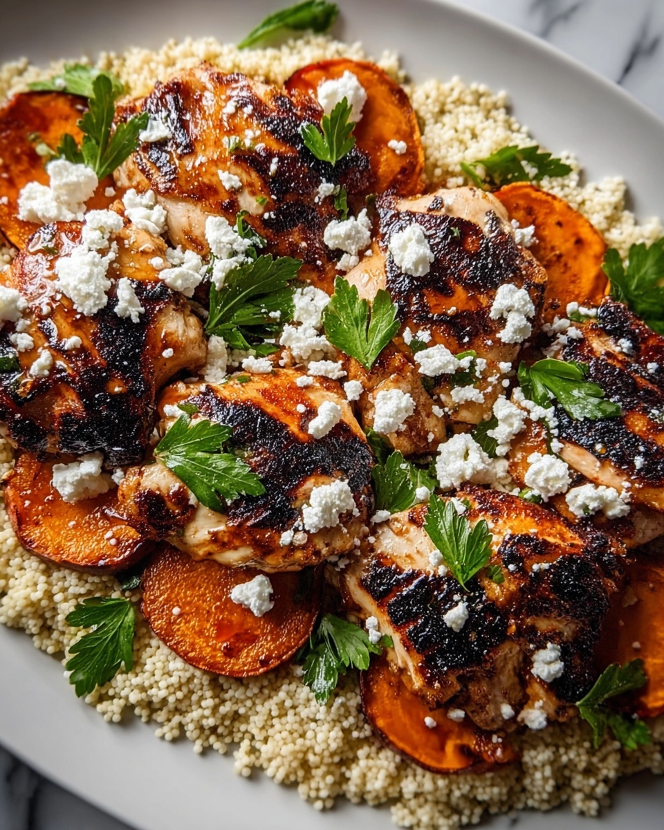 Baked Chicken with Crispy Feta & Herb Vinaigrette Recipe - Recipe Image