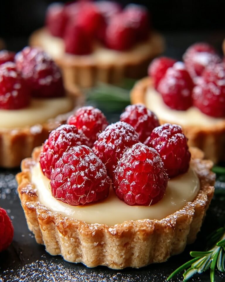 Raspberry & White Chocolate Tartlets Recipe