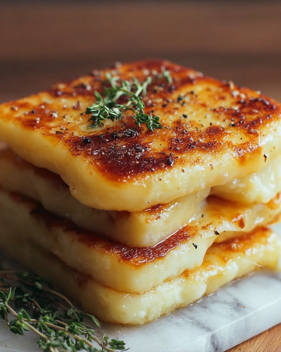 Pan-Fried Cheese Potato Bread Recipe - Recipe Image