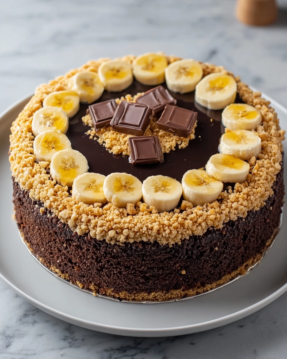 Banana and Chocolate Delight Cake Recipe - Recipe Image