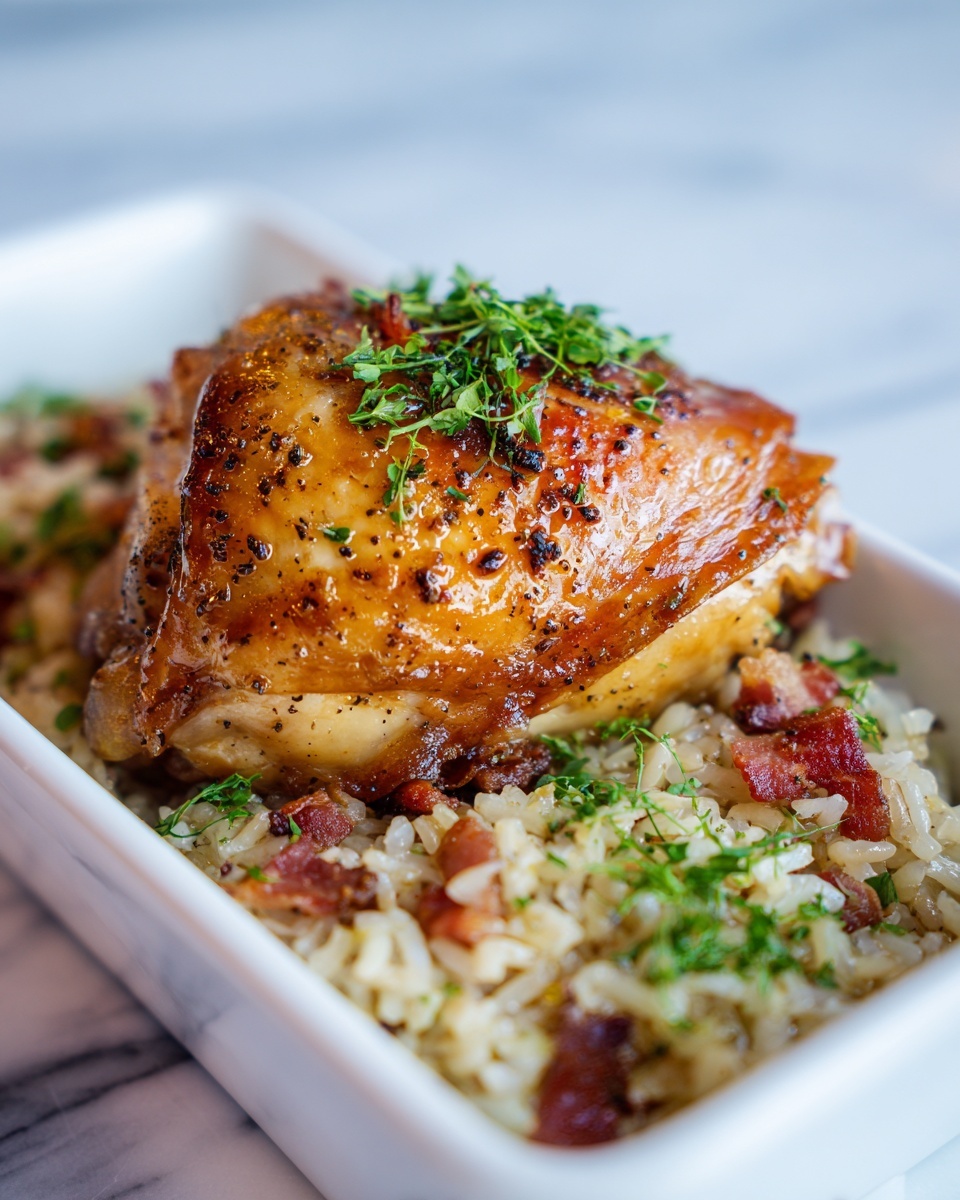 Oven-Baked Chicken and Rice Recipe - Recipe Image