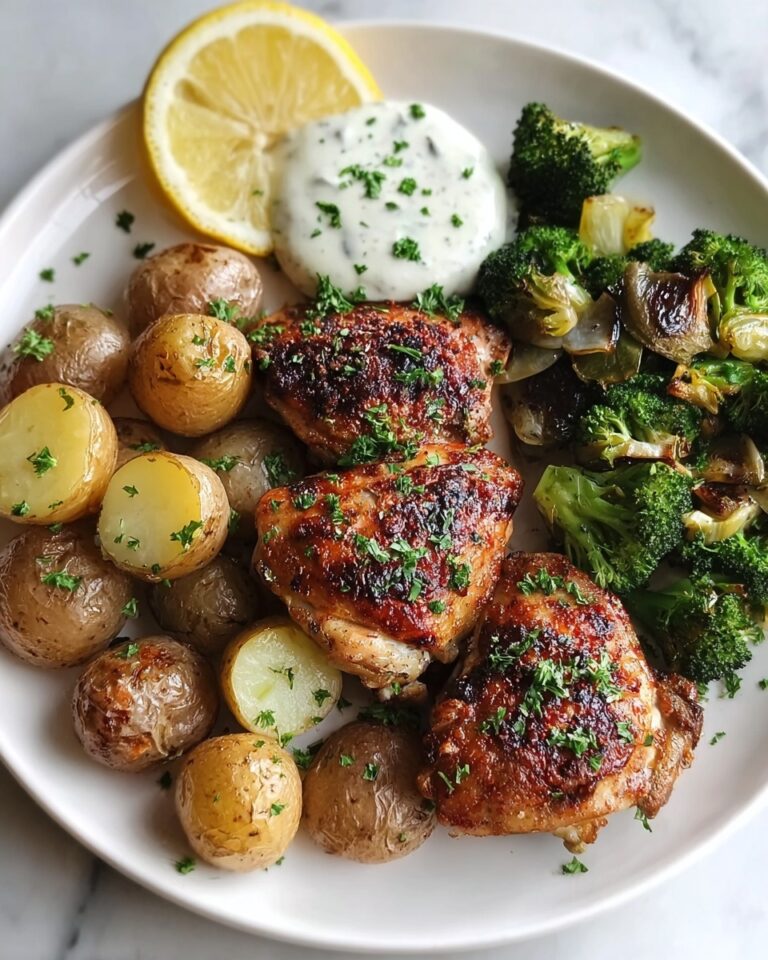 Lemon Garlic Chicken with Parmesan Herb Sauce Recipe