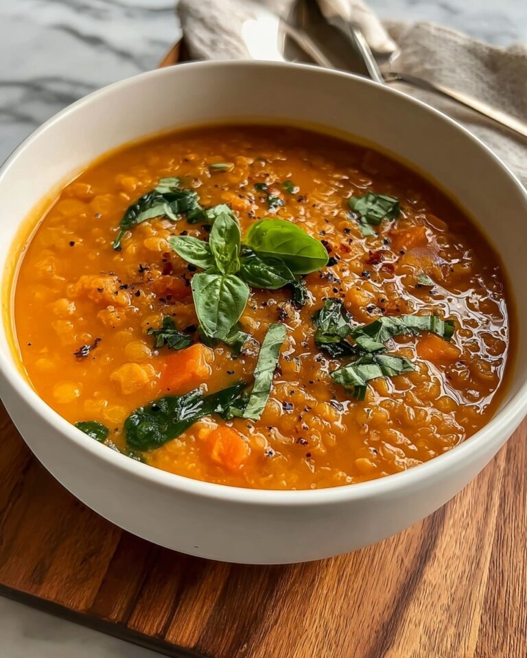 Creamy Red Lentil Soup Recipe