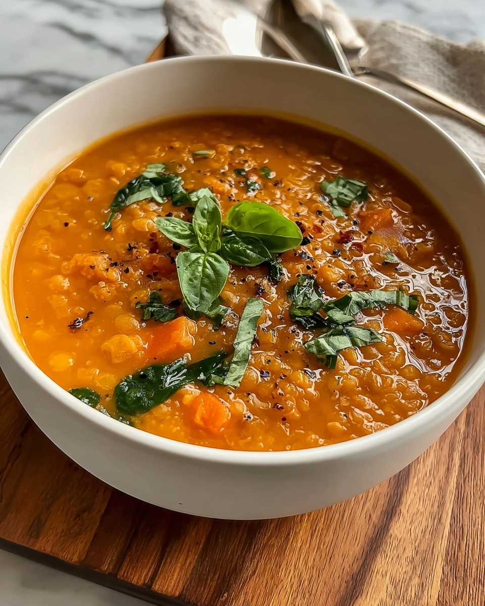 Creamy Red Lentil Soup Recipe - Recipe Image