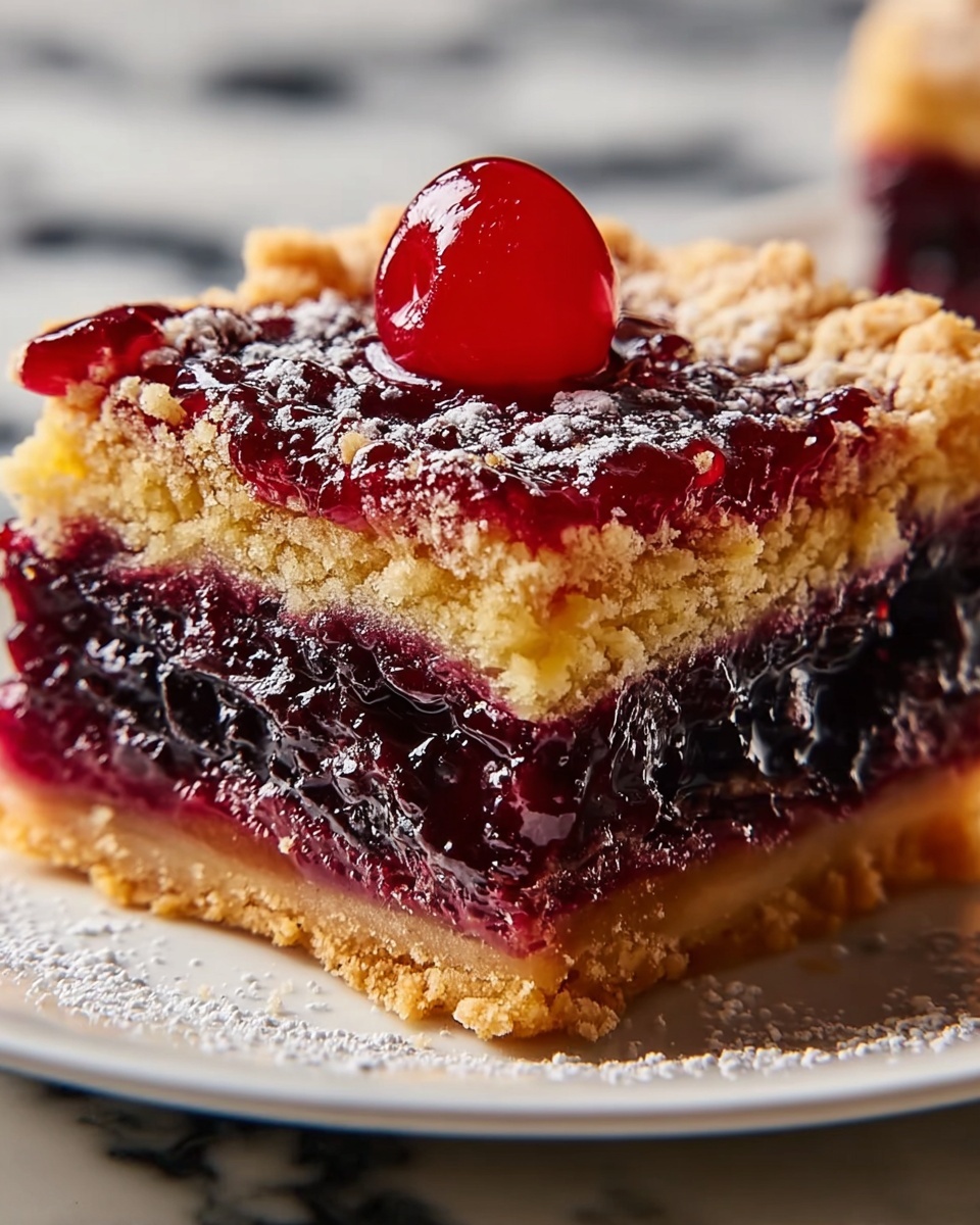 Sweet Cherry Pie Bars Recipe - Recipe Image