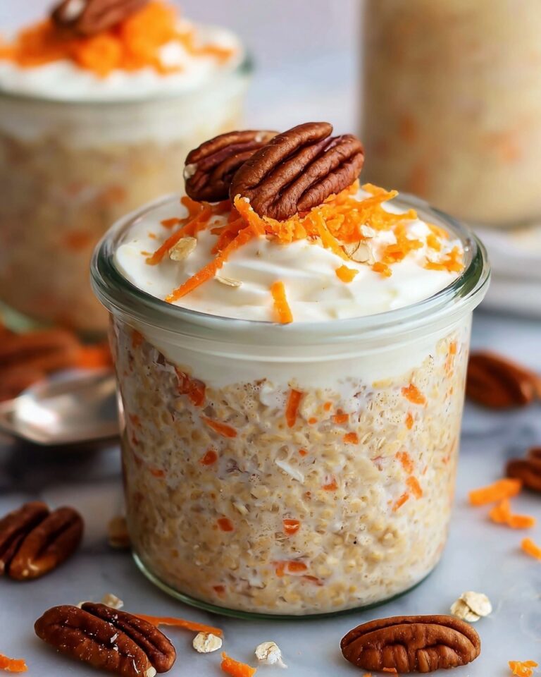 Carrot Cake Protein Overnight Oats Recipe