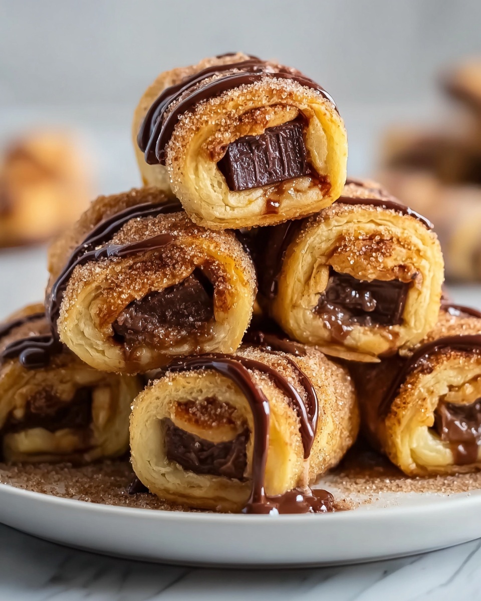 Peanut Butter Cup French Toast Rolls Recipe - Recipe Image