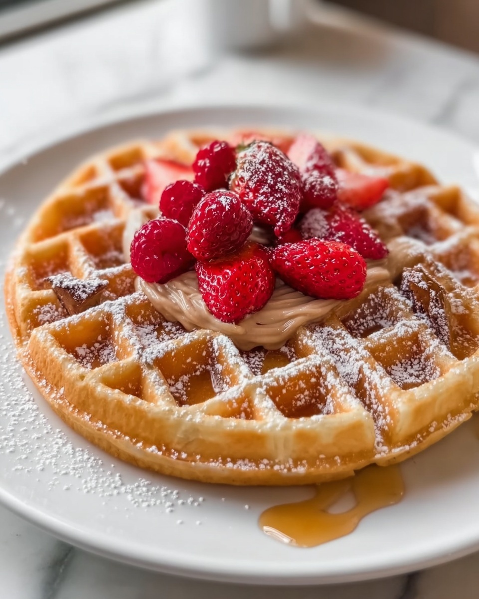 Cinnamon Sugar Belgian Waffles Recipe - Recipe Image