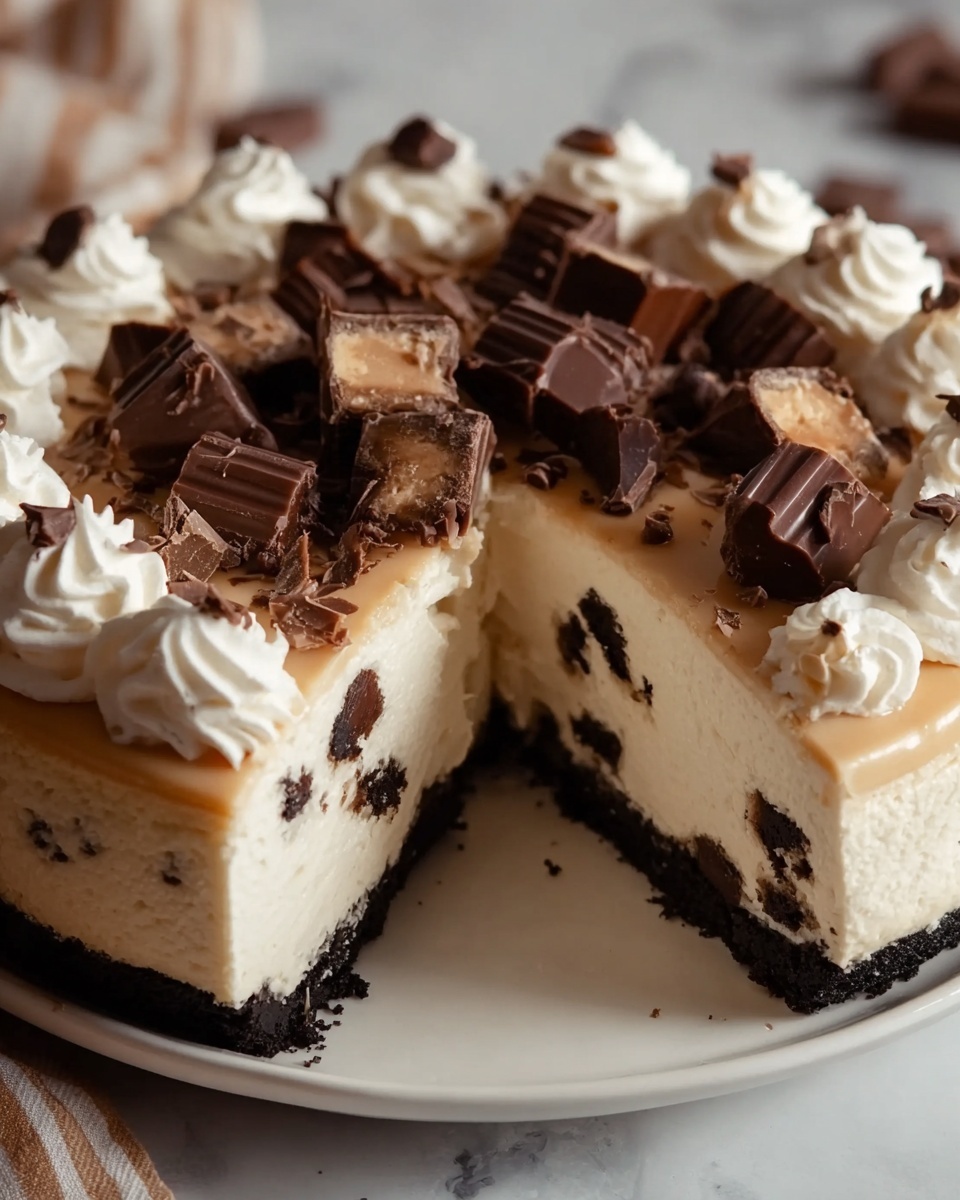 No Bake Cookie Dough Cheesecake Recipe - Recipe Image
