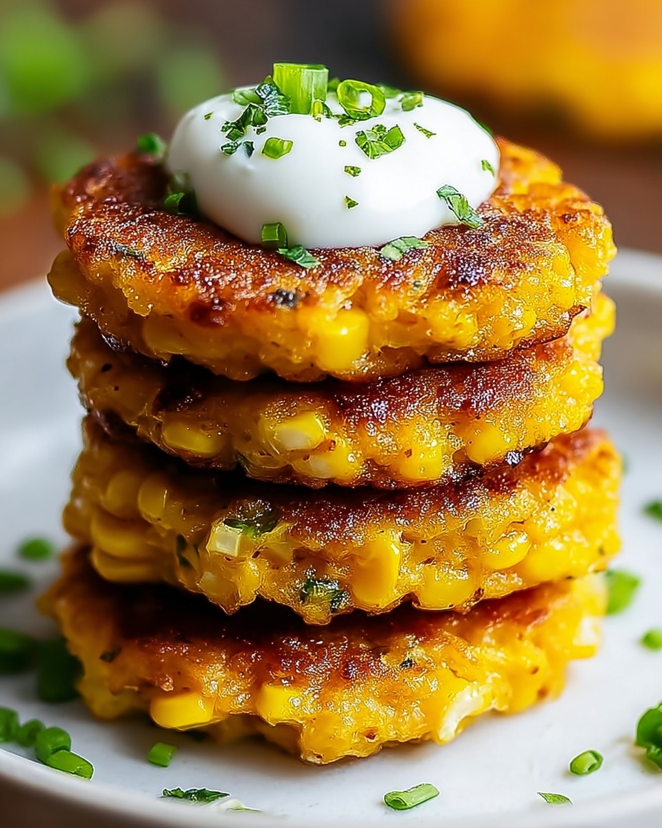Crispy Cheesy Corn Fritters Recipe - Recipe Image