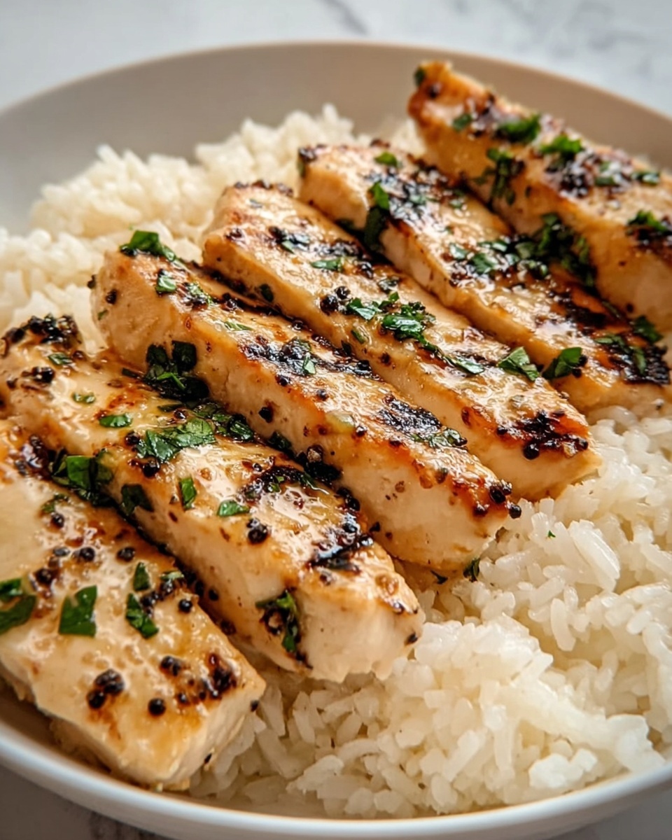 Chicken Scampi with Garlic Parmesan Rice Recipe - Recipe Image