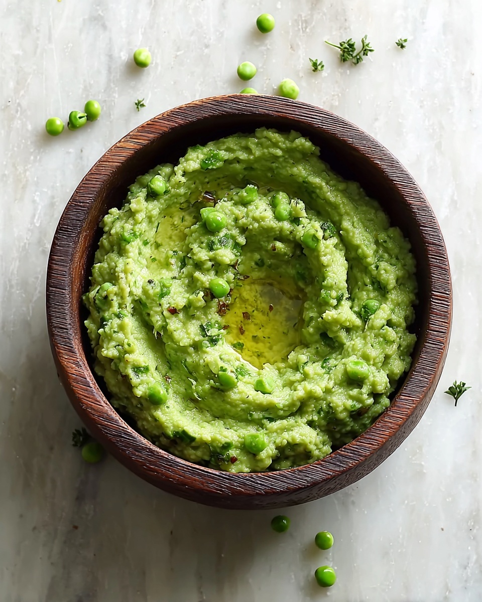 Creamy Mashed Peas with Fresh Mint and Green Onions Recipe - Recipe Image