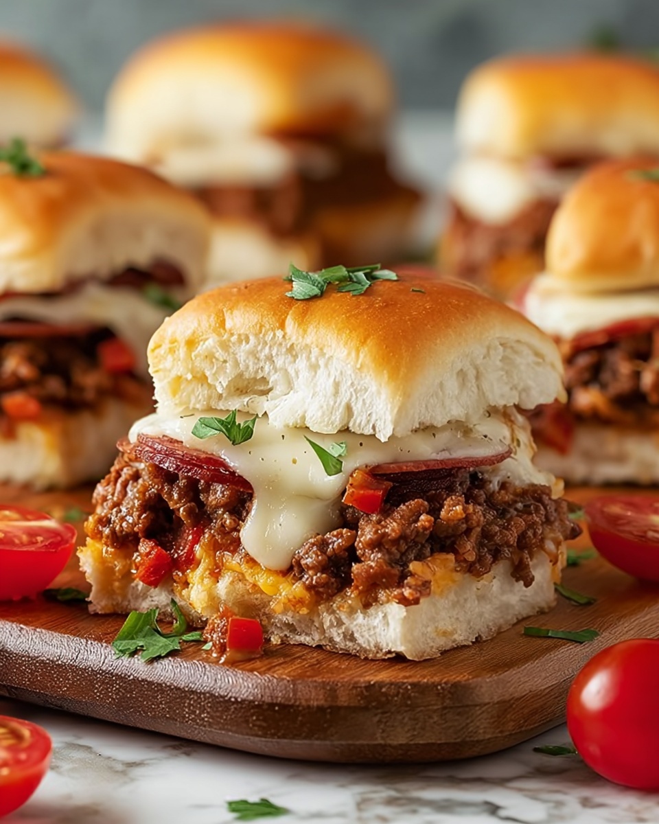 Pepperoni Pizza Sloppy Joes Recipe - Recipe Image