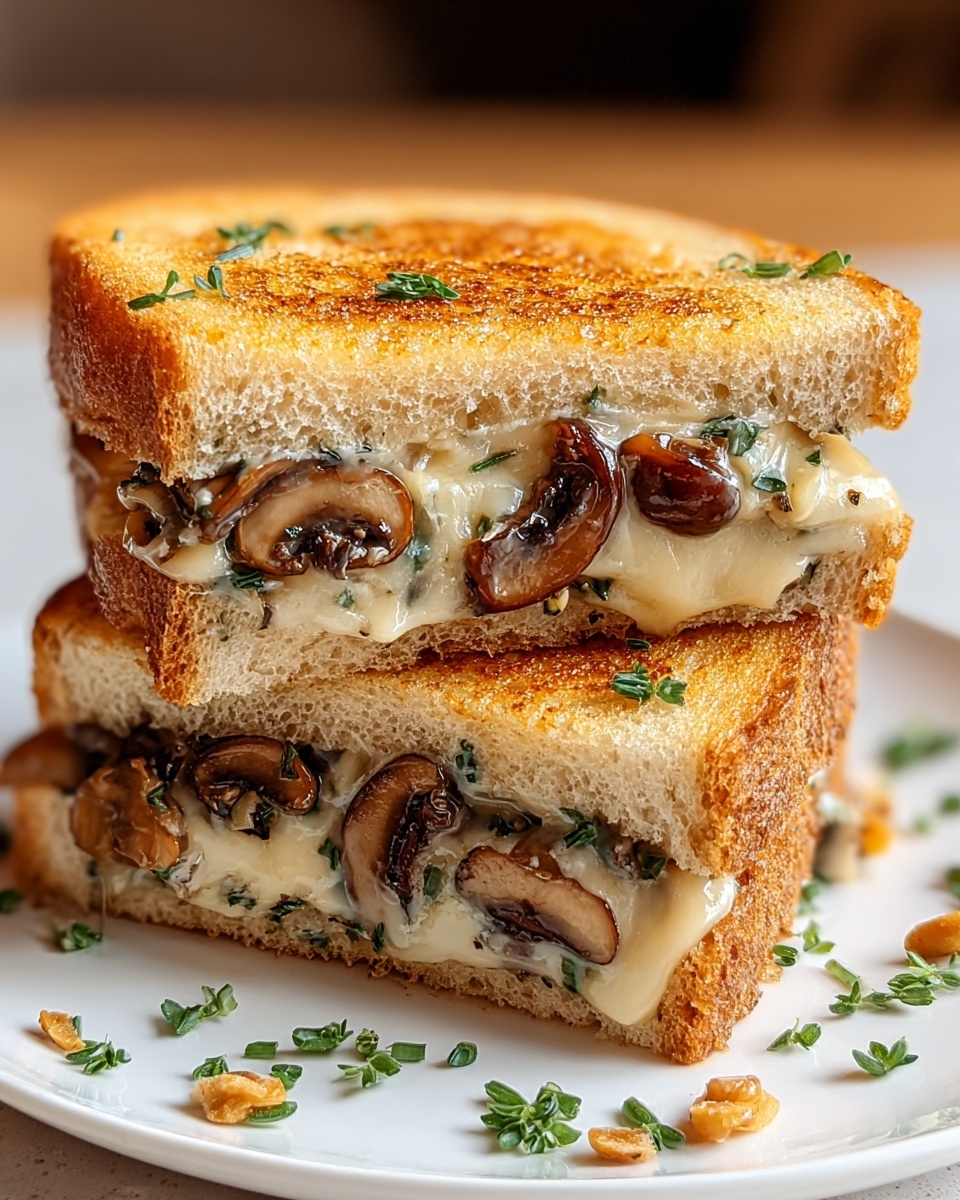 Mushroom Sandwich Melts Recipe - Recipe Image
