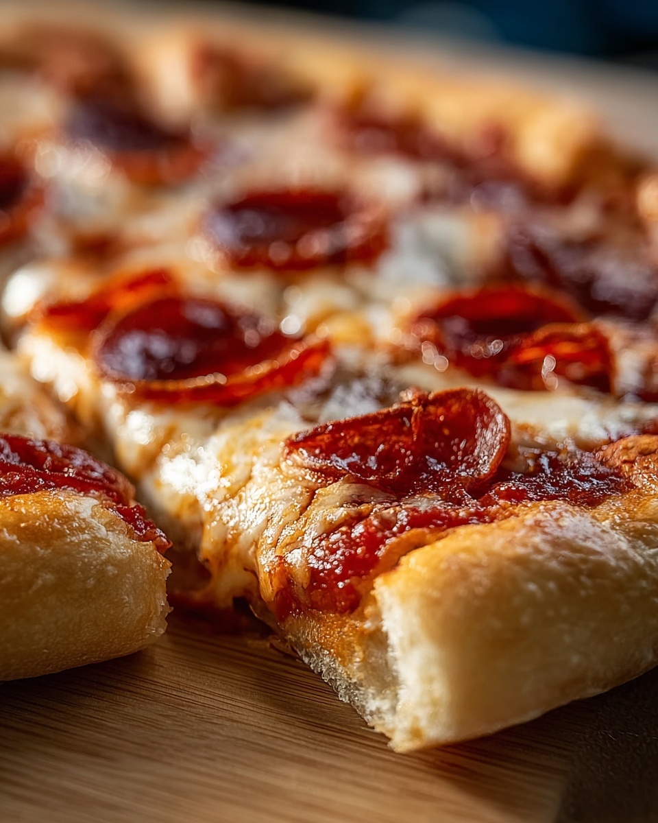 Stuffed Crust Pepperoni Pizza Recipe - Recipe Image