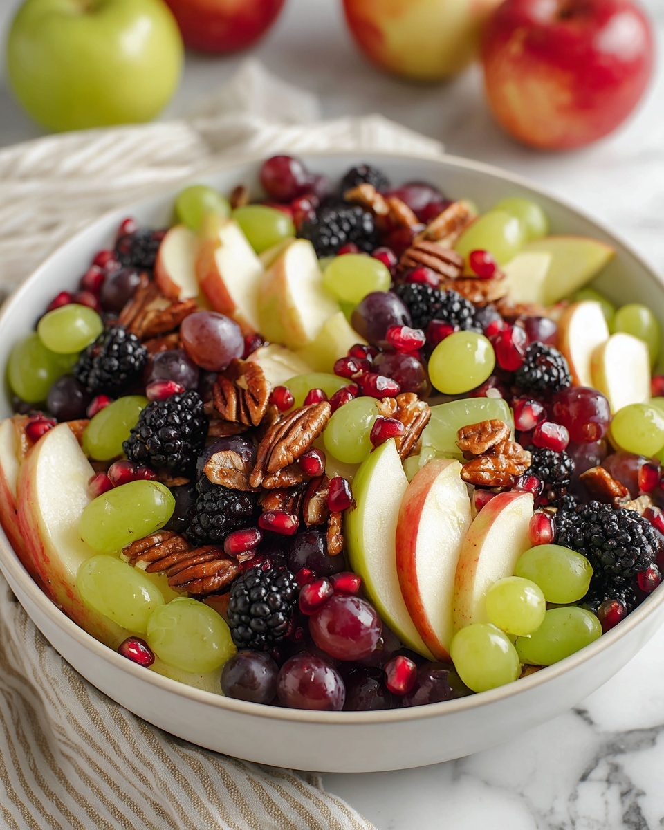 Fall Fruit Salad with Honey, Cinnamon, and Nuts Recipe - Recipe Image