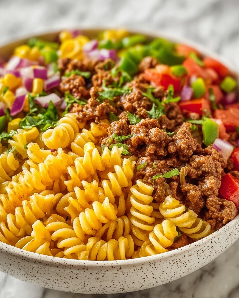 Taco Pasta Salad Recipe - Recipe Image