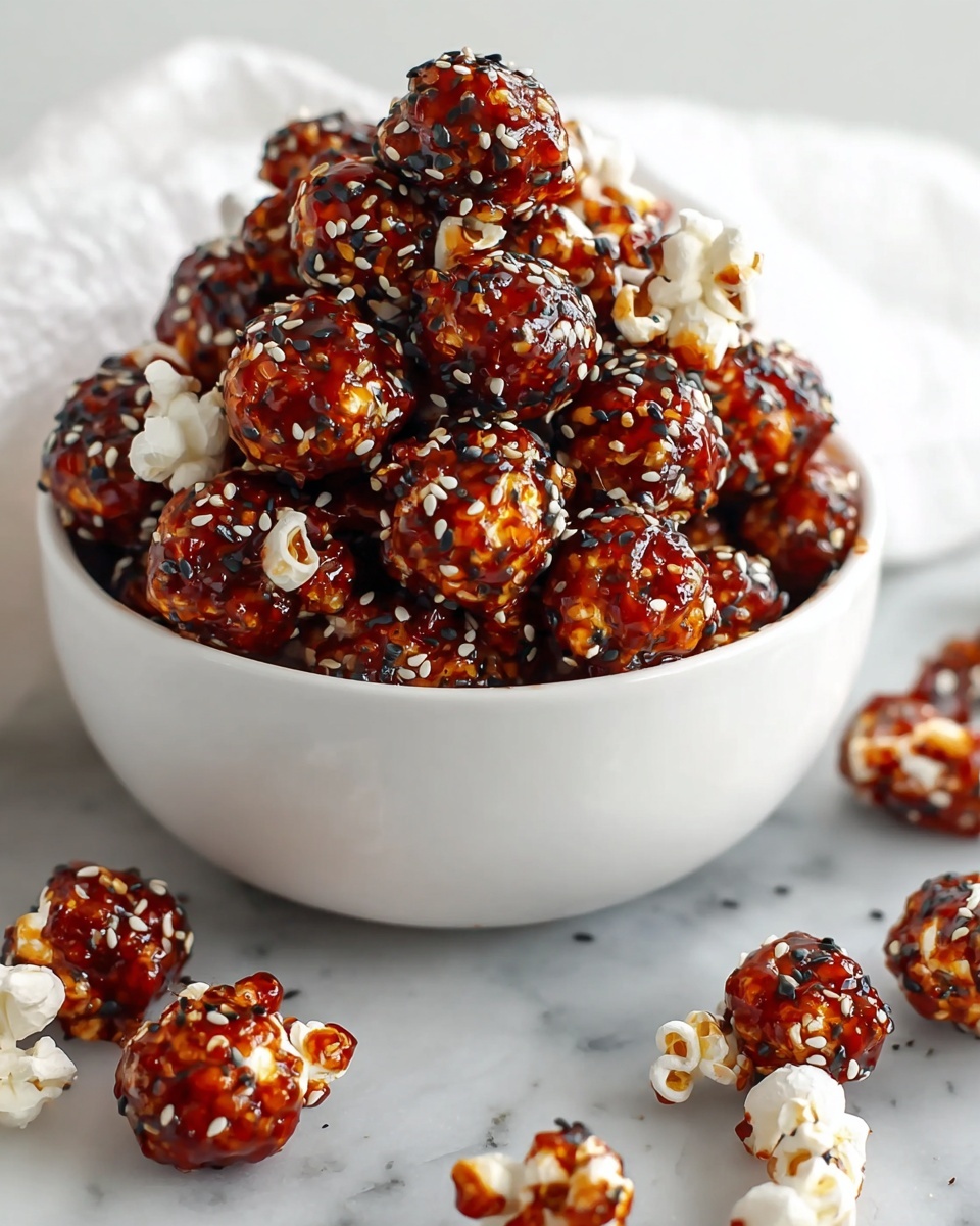 Gochujang Caramel Popcorn with Sesame Seeds (Sweet & Spicy) Recipe - Recipe Image