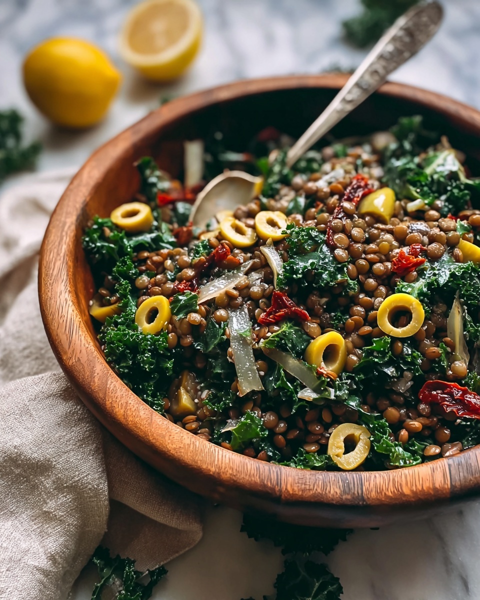 Lemon Pesto Lentil Salad Recipe - Recipe Image