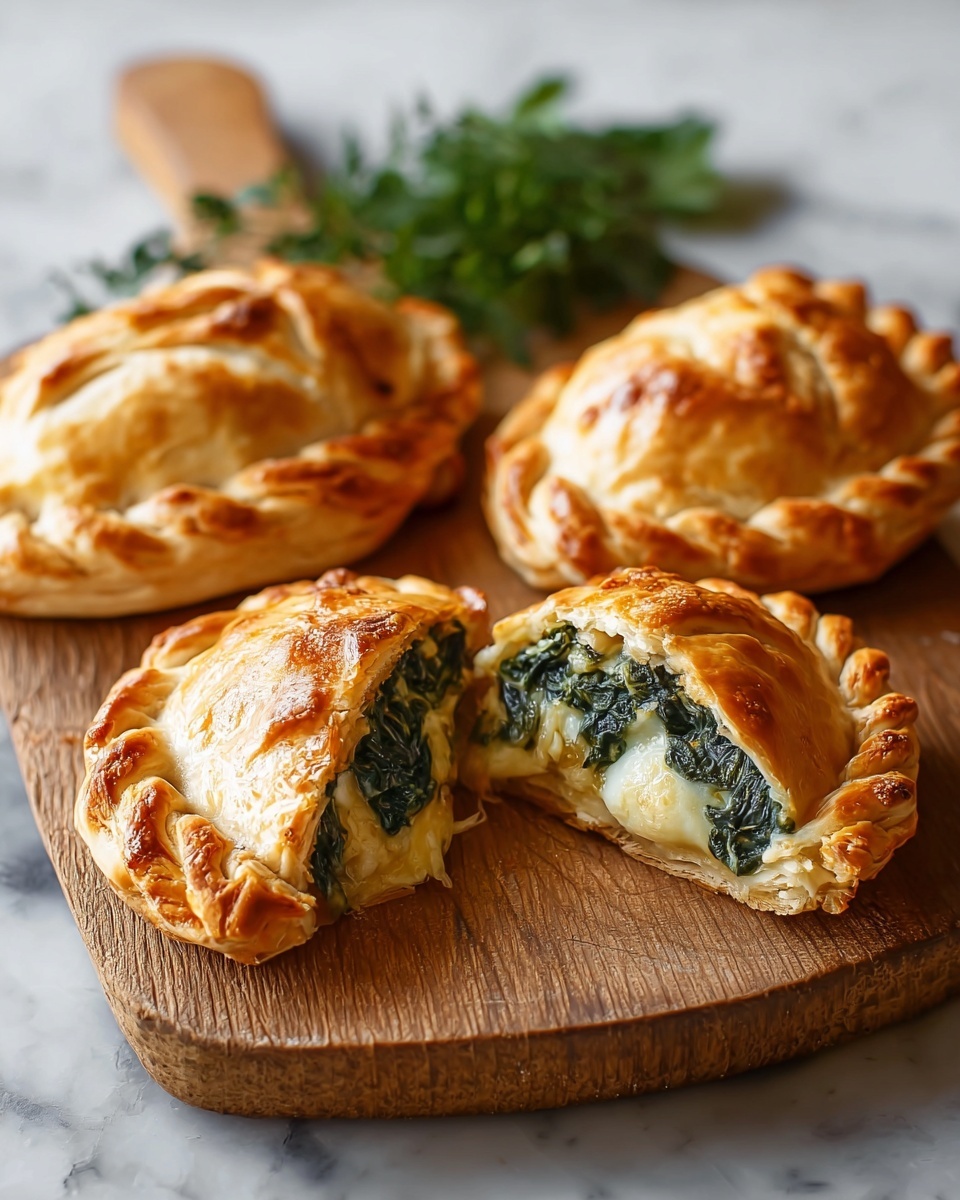 Spiced Spinach & Potato Pasty Pies Recipe - Recipe Image