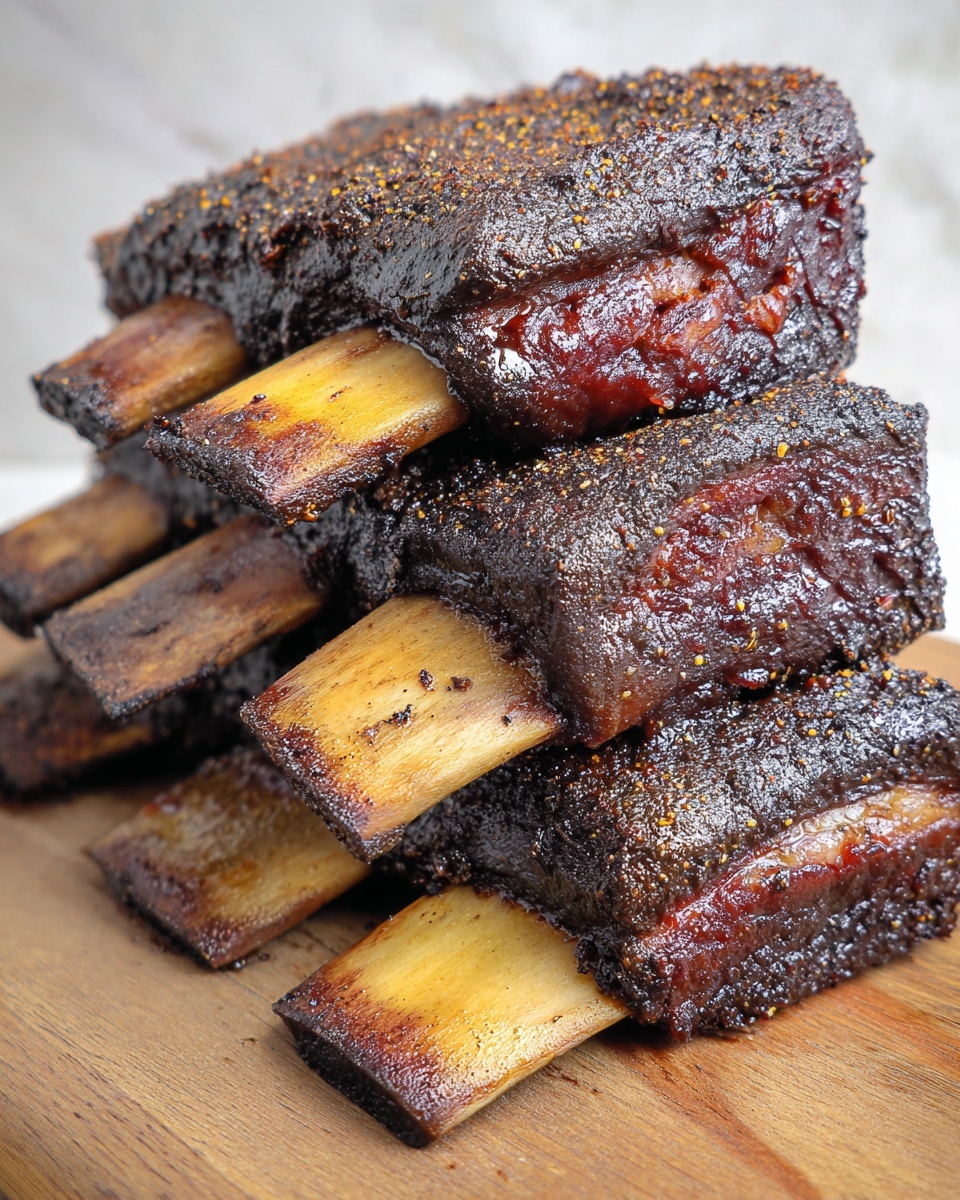Smoked Beef Short Ribs with Jeff’s Original Rub and Barbecue Sauce Recipe - Recipe Image