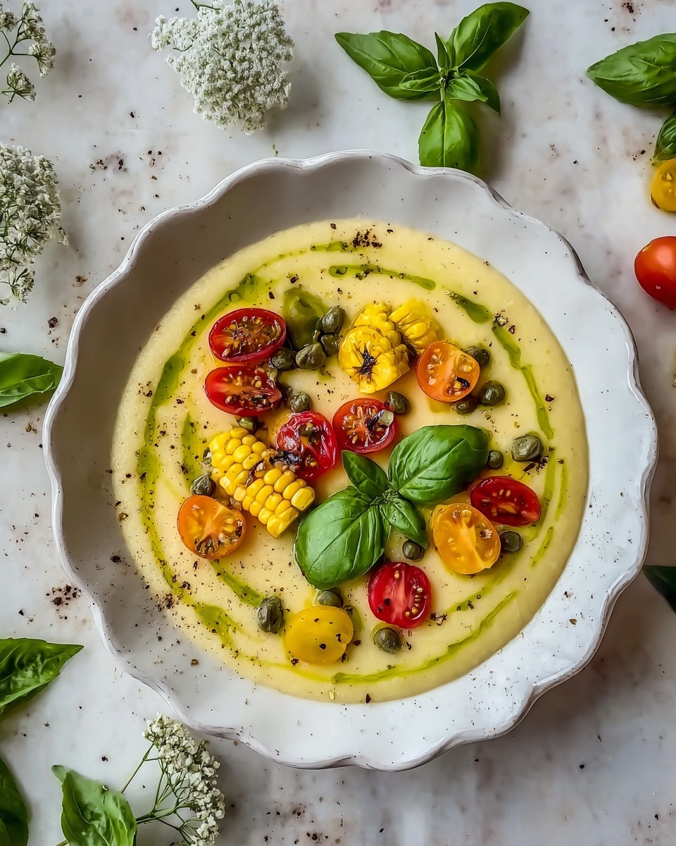 Summer Sweet Corn Gazpacho Recipe - Recipe Image