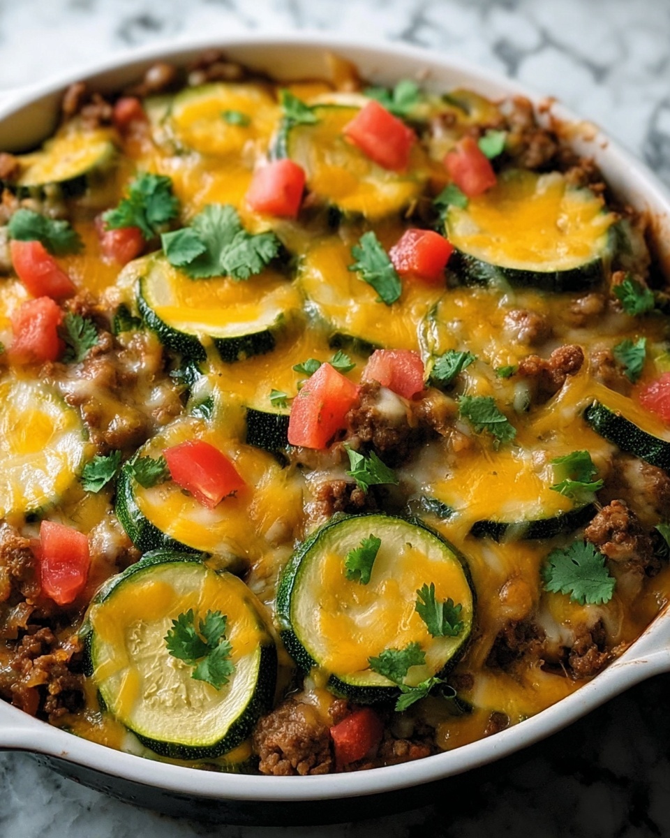 One-Pan Taco Zucchini Skillet Recipe - Recipe Image