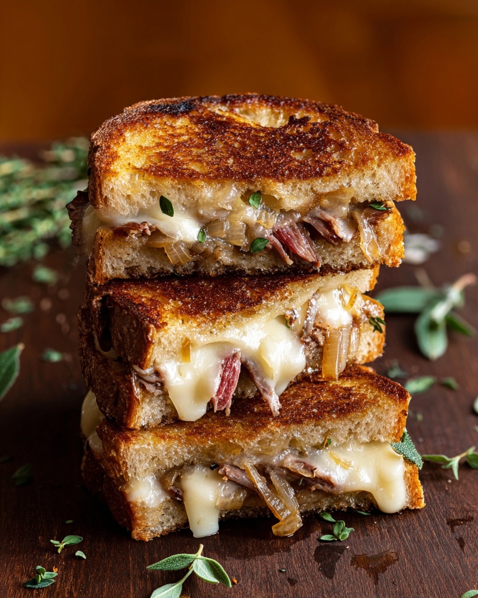 French Onion and Apple Grilled Cheese Recipe - Recipe Image