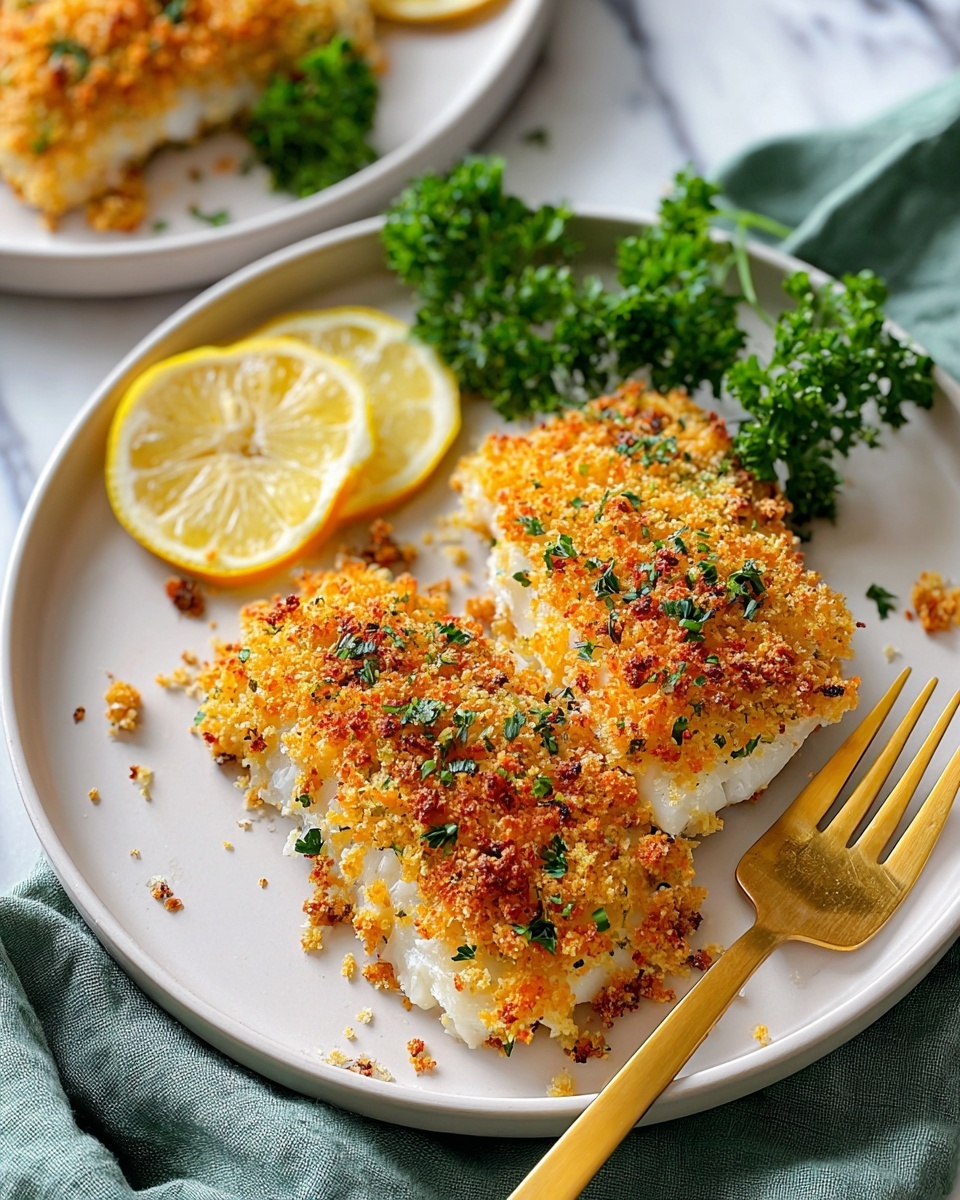 Panko Parmesan Baked Cod Recipe - Recipe Image