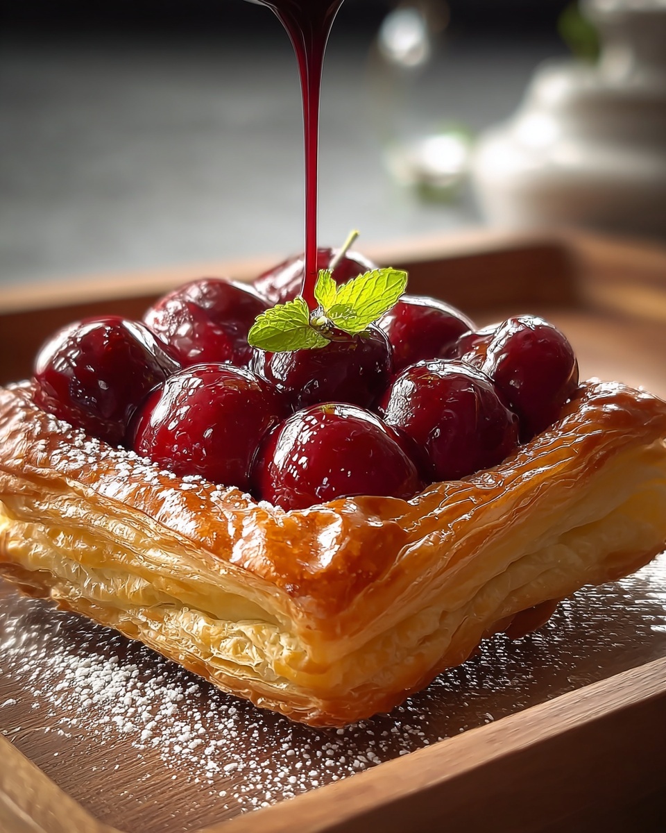 Cherry Cheese Pastry Pie Recipe - Recipe Image