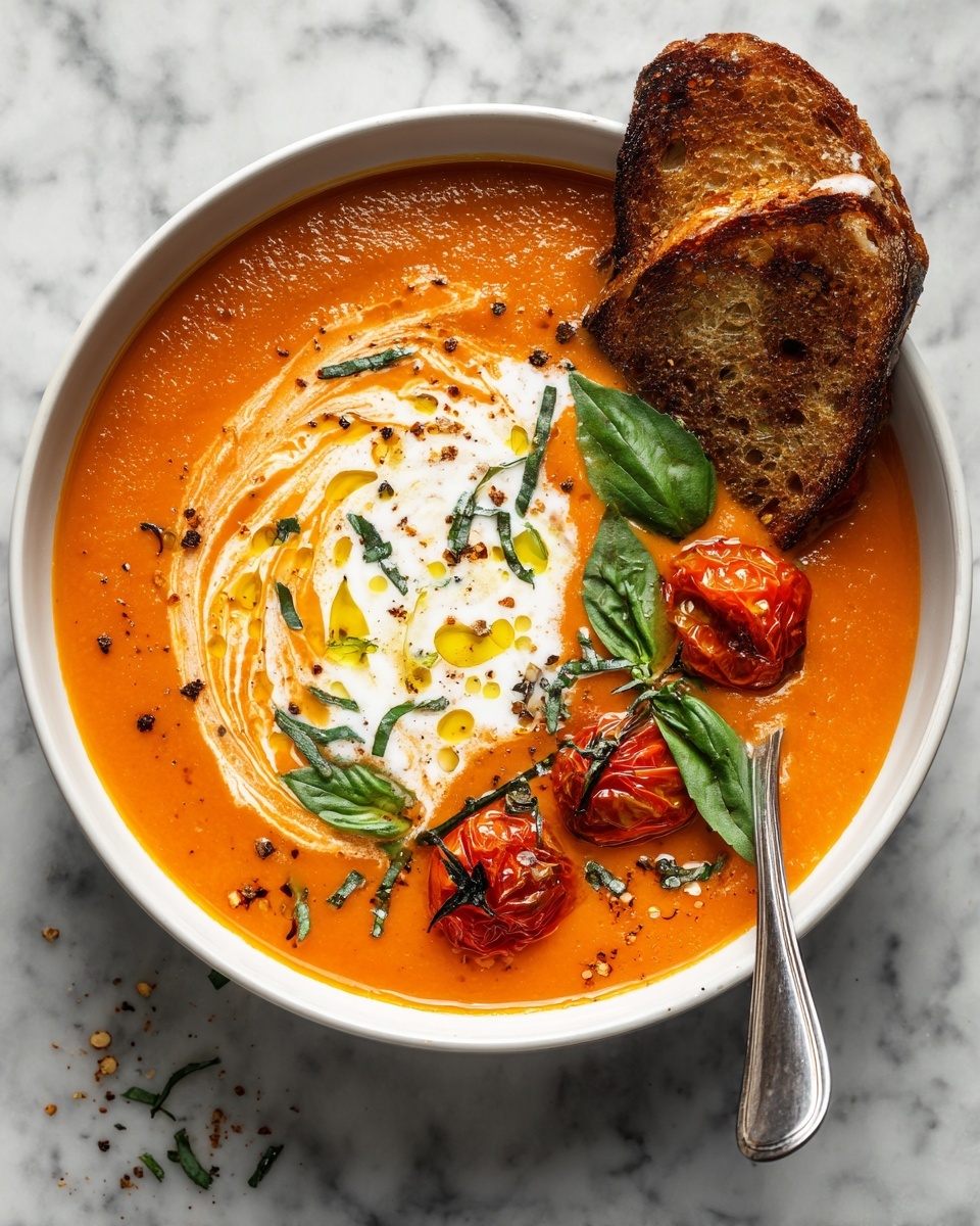Easy Roasted Tomato Soup Recipe - Recipe Image