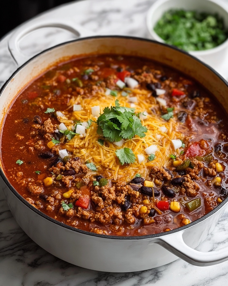 Hearty Turkey Chili with Beans and Tomatoes Recipe - Recipe Image