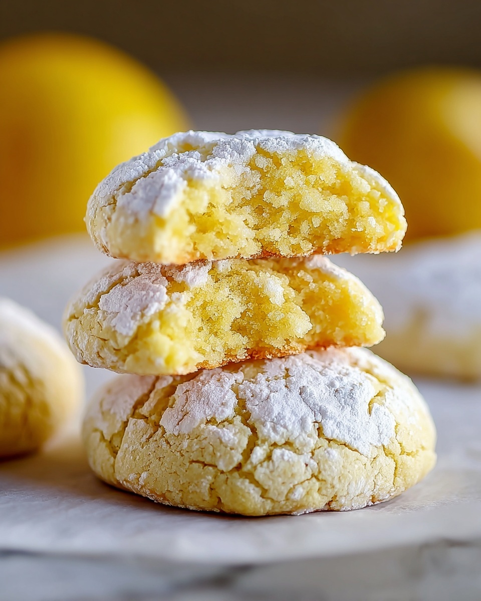 Lemon Crinkle Cookies Recipe - Recipe Image