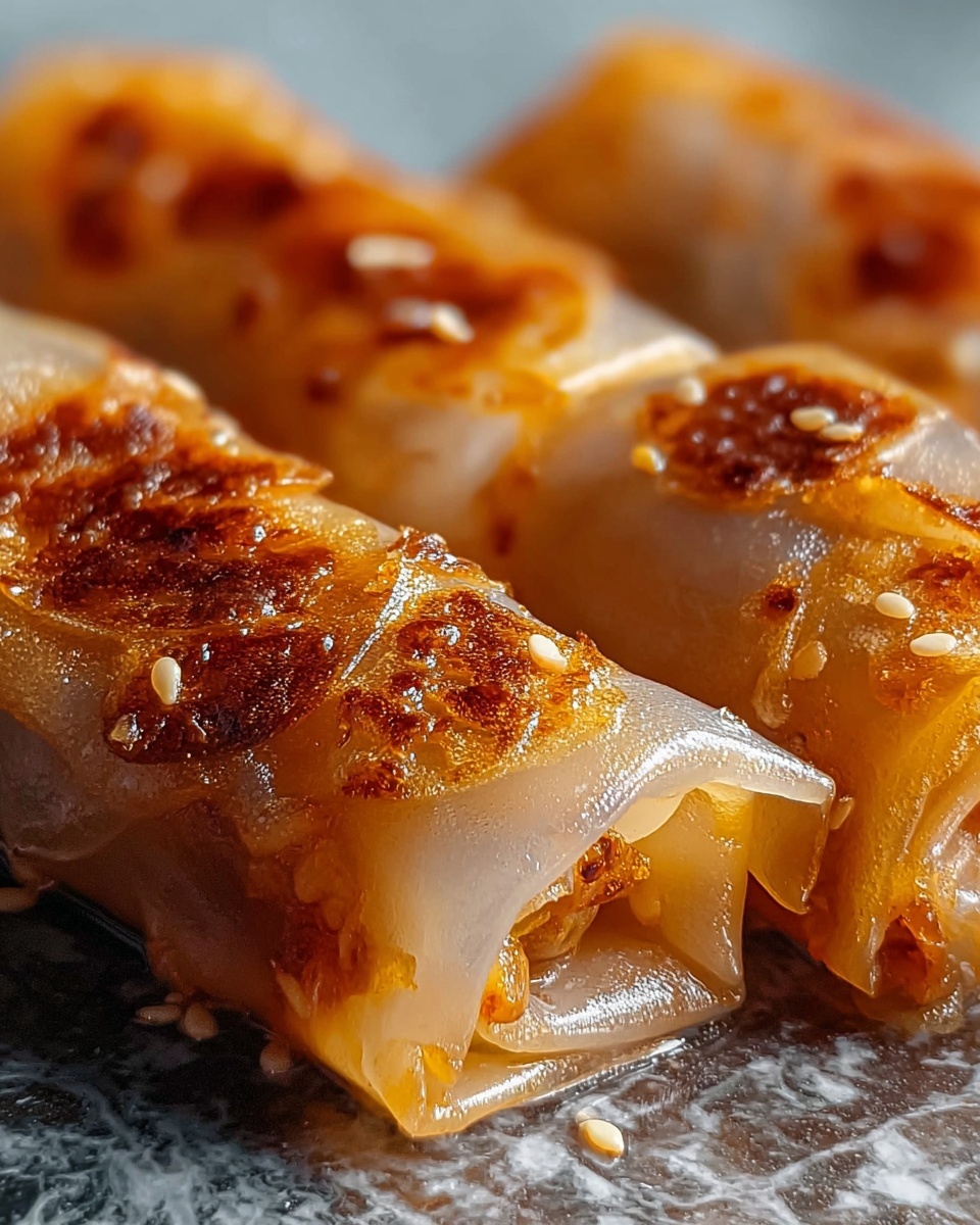 Baked Apple Pie Rice Paper Rolls Recipe - Recipe Image