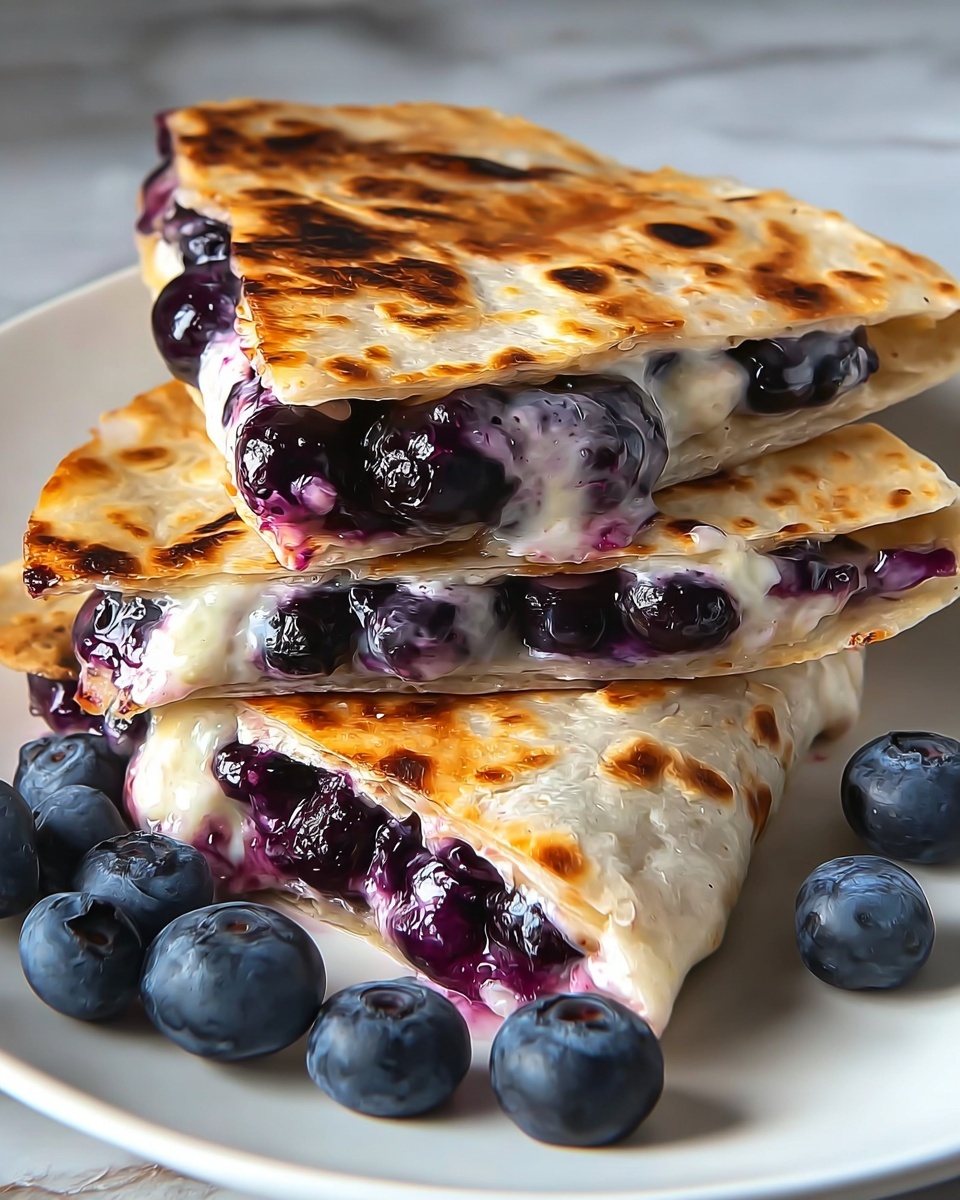 Blueberry Breakfast Quesadilla Delight Recipe - Recipe Image