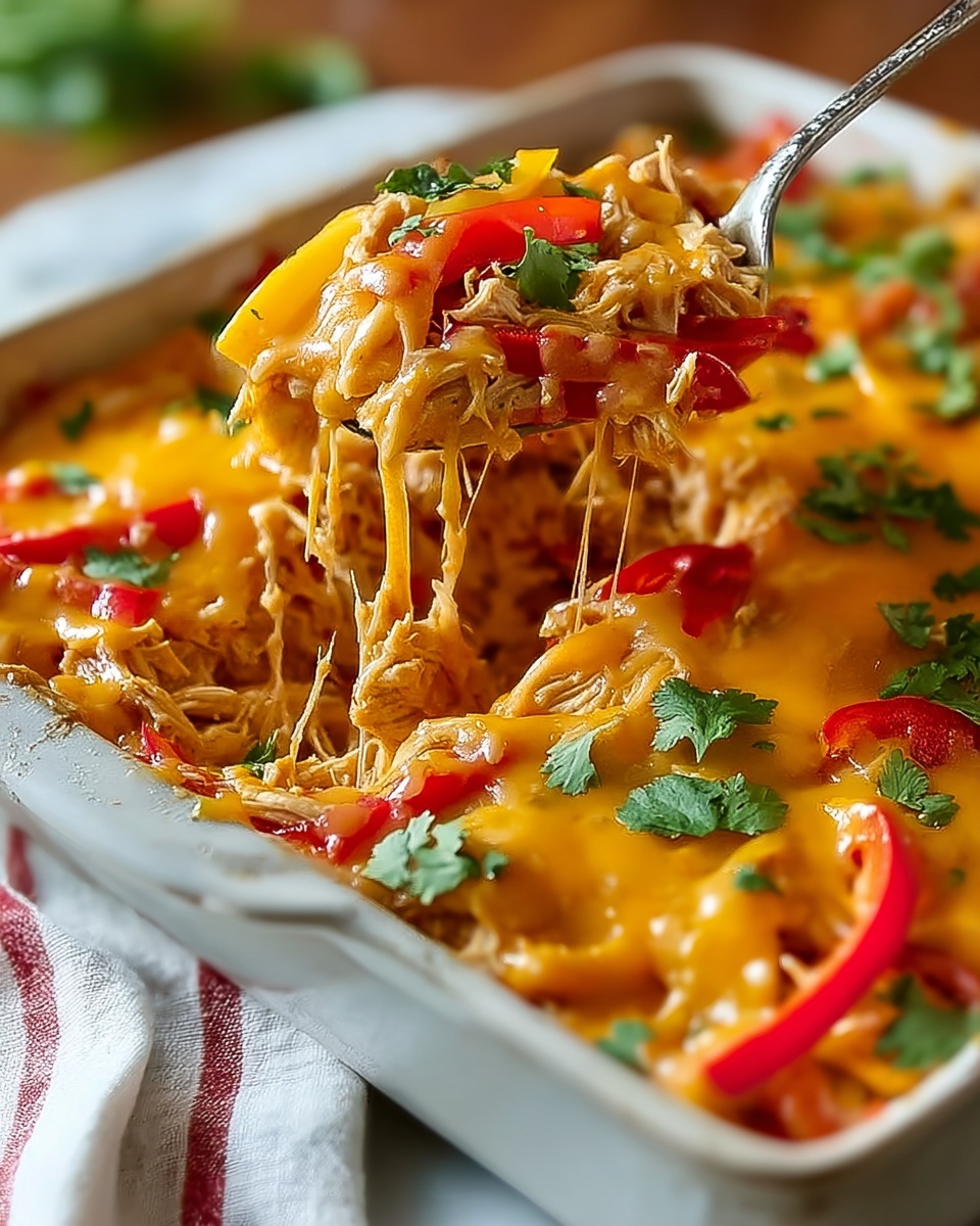 Fajita Chicken Casserole Recipe - Recipe Image