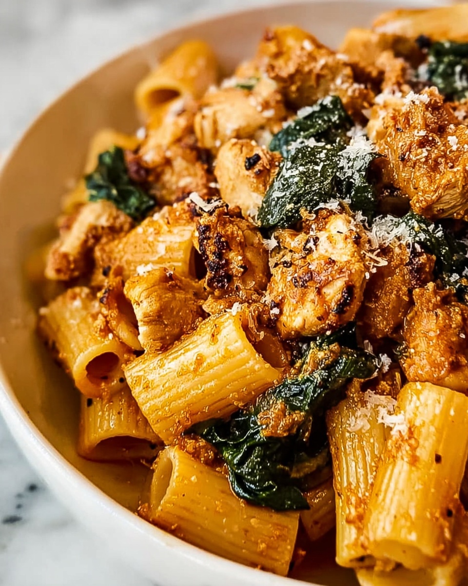 Spicy Tuscan Chicken Pasta Recipe - Recipe Image