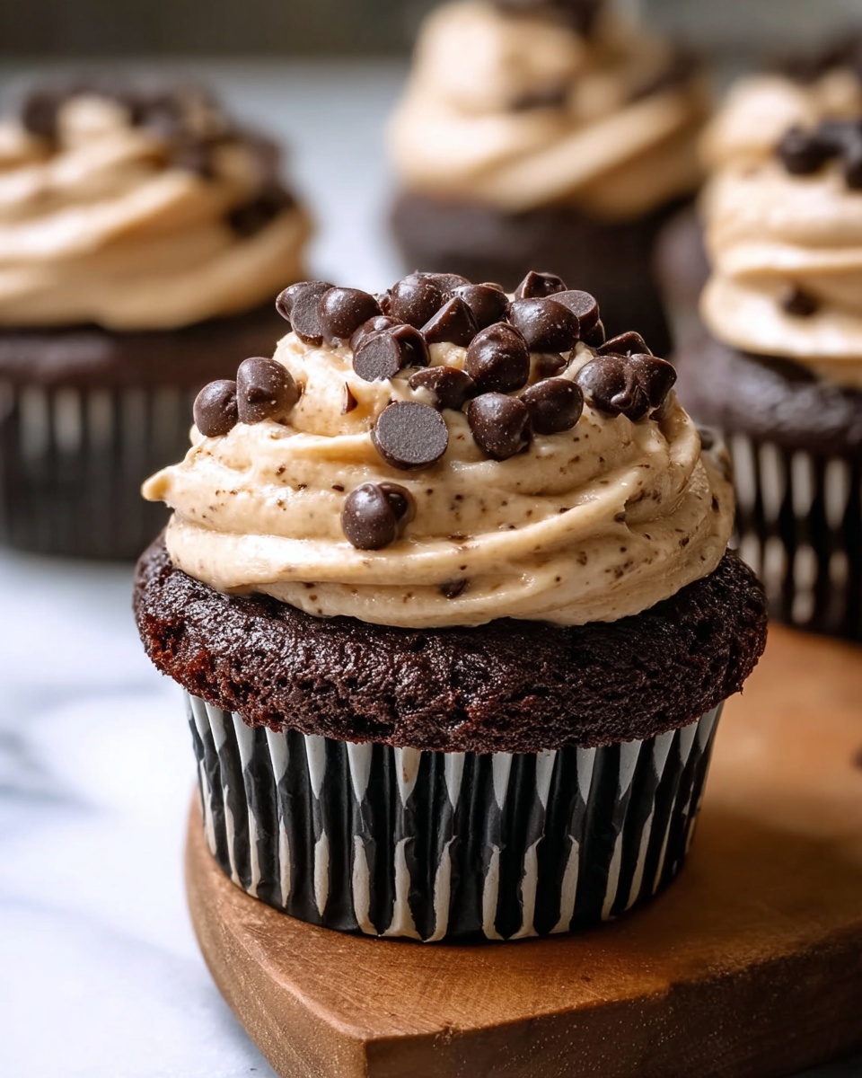 Brownie Stuffed Cookie Dough Cupcakes Recipe - Recipe Image
