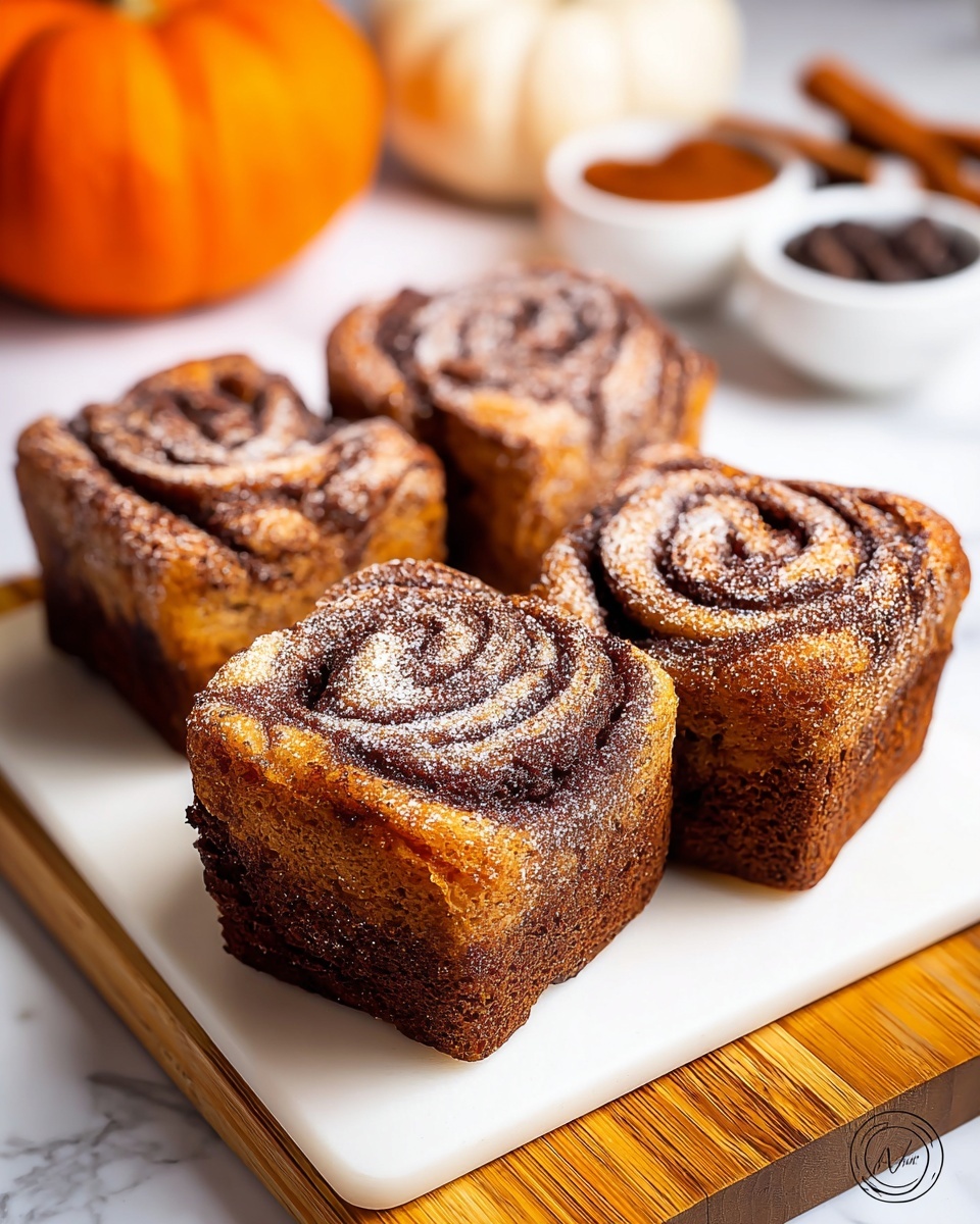 Mini Pumpkin Bread with Cinnamon Swirl Recipe - Recipe Image