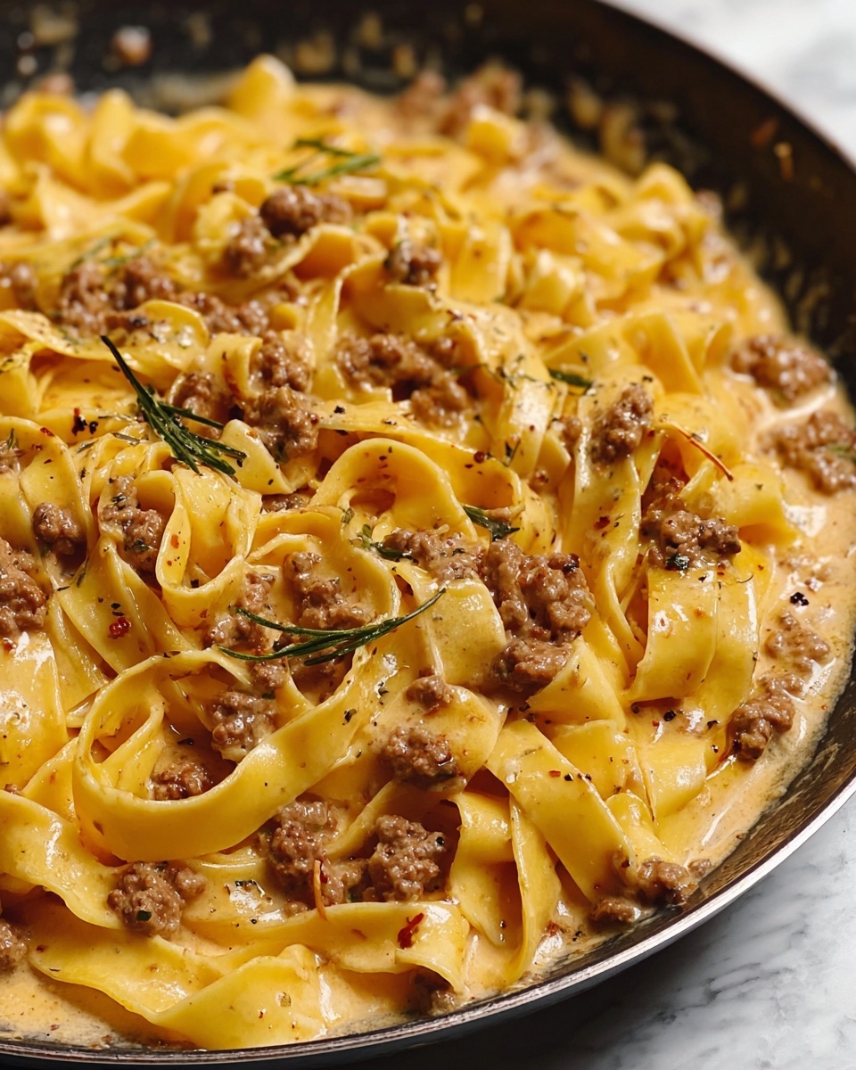 Ground Beef Alfredo Recipe - Recipe Image